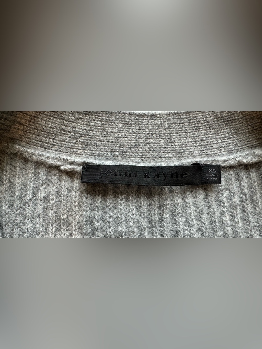 Jenni Kayne Cashmere Cocoon Cardigan Heather Gray 100% Cashmere XS Oversized - Picture 4 of 11